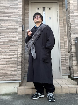 「HARE（ハレ）のアイテム」を使った、タルナンドさん（メンズ・165cm）の冬コーディネート