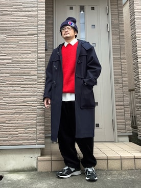 「RAGEBLUE（レイジブルー）のアイテム（トップス）」を使った、タルナンドさん（メンズ・165cm）の冬コーディネート
