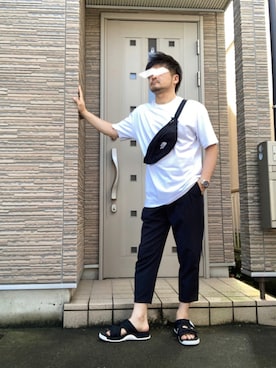 「SHAKA（シャカ）のアイテム（シューズ）」を使った、タルナンドさん（メンズ・165cm）の夏コーディネート