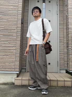 「Llife（ライフ）のアイテム」を使った、タルナンドさん（メンズ・165cm）の秋コーディネート