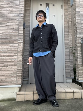 「アイテム（トートバッグ）」を使った、タルナンドさん（メンズ・165cm）の秋コーディネート