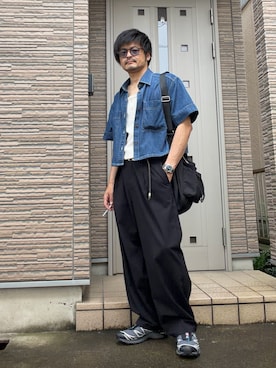 「HARE（ハレ）のアイテム」を使った、タルナンドさん（メンズ・165cm）の夏コーディネート
