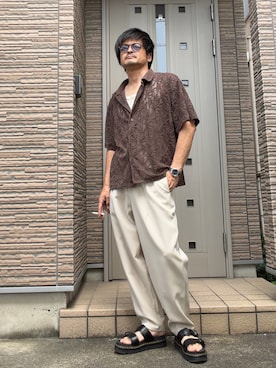 「HARE（ハレ）のアイテム」を使った、タルナンドさん（メンズ・165cm）の夏コーディネート