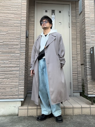 WYM 】PE LIGHT TWILL MINIMAL TRENCH M PE LIGHT TWILL MINIMAL
