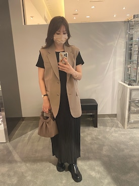 「H&M（エイチ・アンド・エム）のアイテム（ジャケット/アウター）」を使った、CANAさん（レディース・162cm）の秋コーディネート