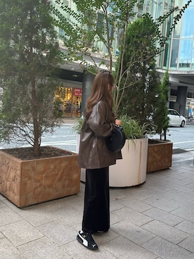 「PUMA（プーマ）のPUMA プーマ ユニセックス SPEEDCAT OG / スピードキャット OG スニーカー（スニーカー）」を使った、CANAさん（レディース・162cm）の秋コーディネート