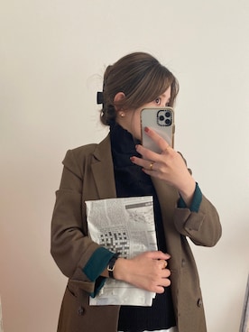 「Brownie（ブラウニー）のアイテム」を使った、CANAさん（レディース・162cm）の冬コーディネート