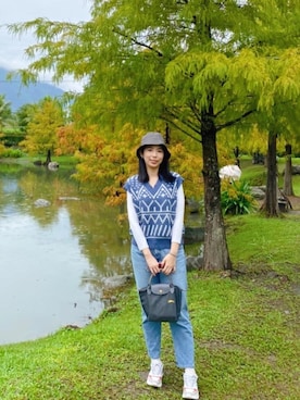 「travel」｜「アイテム（その他トップス）」を使った、wear C.🇹🇼さん（レディース・167cm）の秋コーディネート