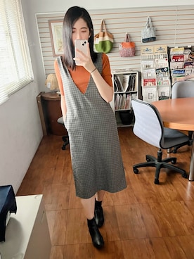 「working style」｜「アイテム（ブーツ）」を使った、wear C.🇹🇼さん（レディース・167cm）の秋コーディネート