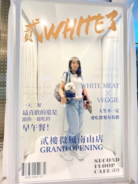 「blue」｜「アイテム（デニムパンツ）」を使った、wear C.🇹🇼さん（レディース・167cm）の秋コーディネート