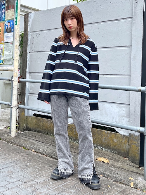 X Girl Storeいながわあやかさんのデニムパンツを使ったコーディネート Zozotown