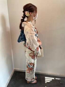 「karukiのアイテム（ピアス（両耳用）、その他）」を使った、rinoさん（レディース・165cm）の夏コーディネート