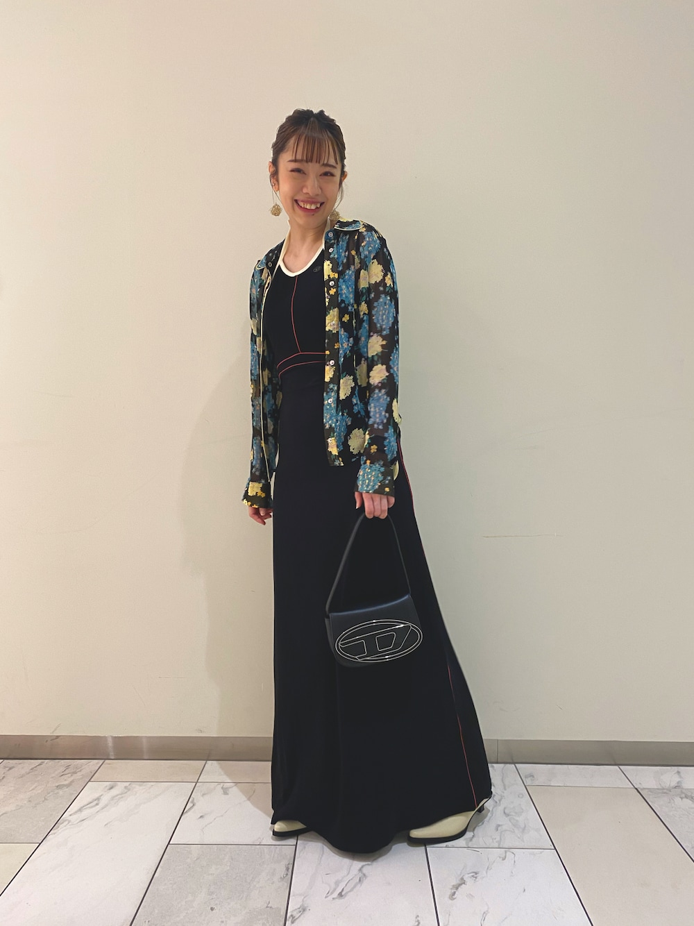 DIESEL ディーゼル ホルターネック マキシワンピースキャミソールせいら着用 die-l-t-e8-342.jpg