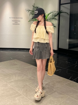 「TORY BURCH（トリーバーチ）のアイテム」を使った、kurumiさん（レディース・160cm）の秋コーディネート