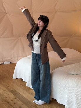 「gentle monster（ジェントルモンスター）のアイテム」を使った、kurumiさん（レディース・160cm）の春コーディネート