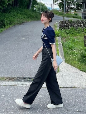 「アイテム（サングラス）」を使った、kurumiさん（レディース・160cm）の夏コーディネート