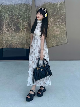 「アイテム（サングラス）」を使った、kurumiさん（レディース・160cm）の夏コーディネート