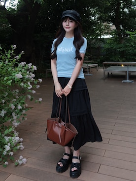 「PRADA（プラダ）のアイテム」を使った、kurumiさん（レディース・160cm）の春コーディネート
