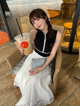「LILY BROWN（リリーブラウン）のアイテム（ワンピース/ドレス）」を使った、kurumiさん（レディース・160cm）の夏コーディネート