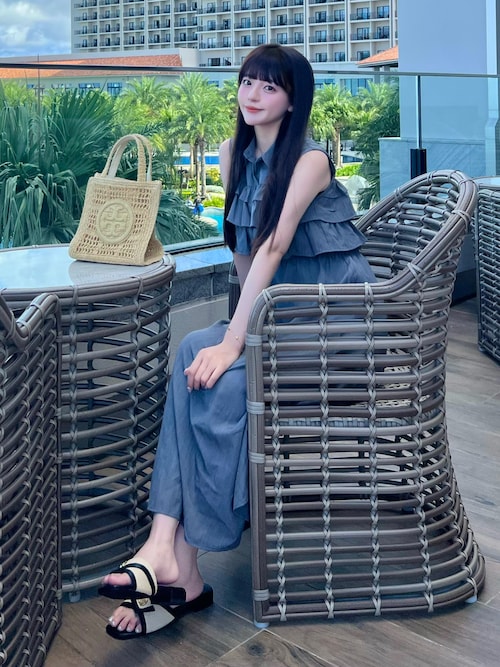 TORY BURCH トートバッグ エラ ハンドクロシェ ミニトート