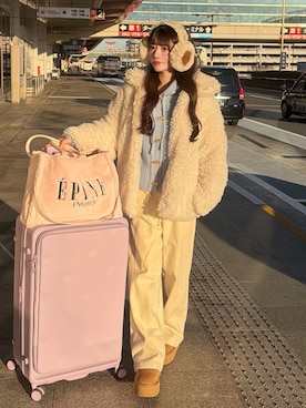 「epine（エピヌ）のアイテム」を使った、kurumiさん（レディース・160cm）の冬コーディネート