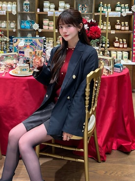 「アイテム（テーラードジャケット）」を使った、kurumiさん（レディース・160cm）の冬コーディネート