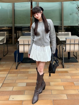 「GRL（グレイル）のアイテム」を使った、kurumiさん（レディース・160cm）の冬コーディネート