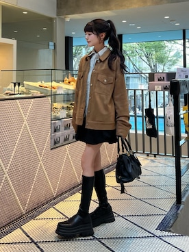 「miu miu（ミュウミュウ）のアイテム」を使った、kurumiさん（レディース・160cm）の春コーディネート