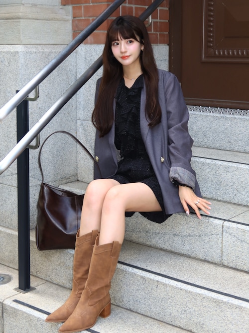 EIMY ISTOIRE ブーツ ポインテッドウエスタンブーツ レディース