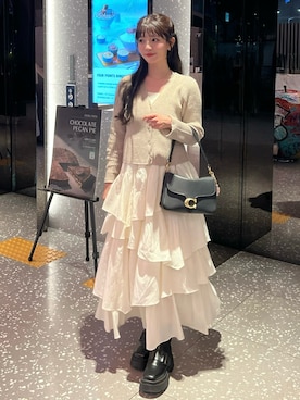 「outfit」｜「アイテム（ワンピース/ドレス）」を使った、kurumiさん（レディース・160cm）の冬コーディネート