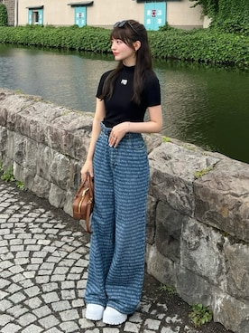 「アイテム（サングラス）」を使った、kurumiさん（レディース・160cm）の夏コーディネート