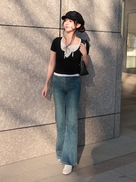 「Ada.（エイダ）のアイテム」を使った、kurumiさん（レディース・160cm）の春コーディネート