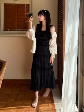 「アイテム（ワンピース/ドレス）」を使った、kurumiさん（レディース・160cm）の秋コーディネート