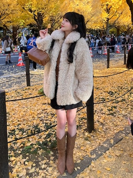 kurumiさん（レディース・160cm）の冬コーディネート