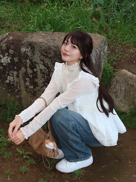 「STANDOIL（スタンドオイル）のアイテム」を使った、kurumiさん（レディース・160cm）の春コーディネート