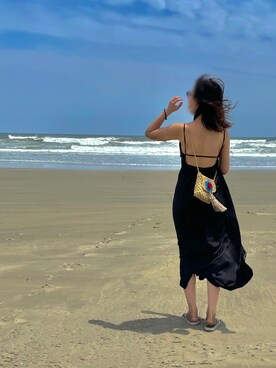 「文化屋雑貨店（ブンカヤザッカテン）のアイテム」を使った、LONさん（レディース・163cm）の夏コーディネート