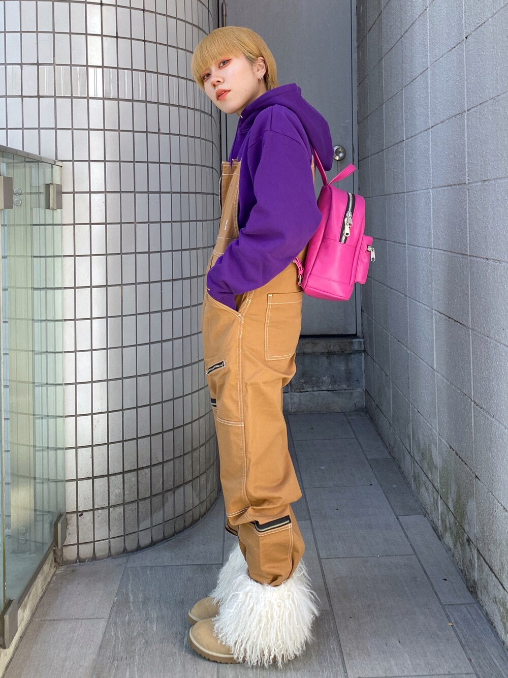 X-girl（エックスガール）の「#1 SKATER FLIGHT OVERALL