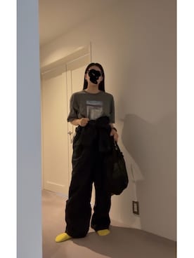 「AMERICAN HOLIC（アメリカンホリック）のジャンプスーツ（つなぎ/オールインワン、ブラック系）」を使った、≡さん（レディース・159cm）の春コーディネート