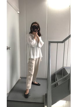 「ワントーンスタイル」｜≡さん（レディース・159cm）の夏コーディネート