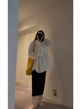 「earth music&ecology（アースミュージックアンドエコロジー）のアイテム（スカート）」を使った、≡さん（レディース・159cm）の春コーディネート