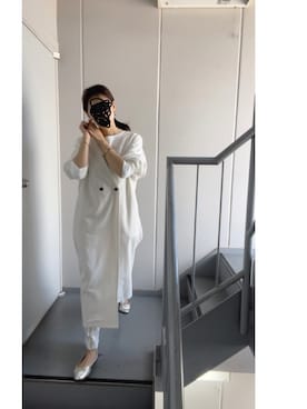 「ワントーンスタイル」｜「アイテム（バレエシューズ）」を使った、≡さん（レディース・159cm）の春コーディネート