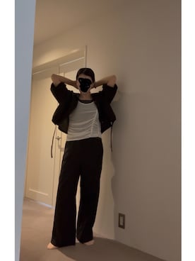 「モノクロ」｜≡さん（レディース・159cm）の夏コーディネート