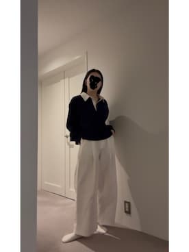 「NEW BALANCE（ニューバランス）の1000（スニーカー、ブルー系）」を使った、≡さん（レディース・159cm）の春コーディネート