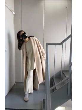 「ワントーンスタイル」｜≡さん（レディース・159cm）の冬コーディネート