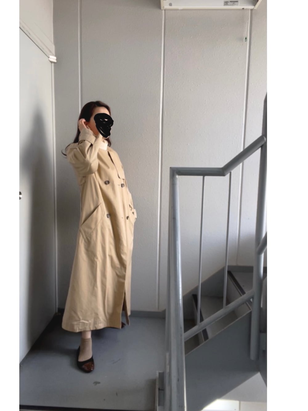 ジャーナル スタンダード ギャバ ノーカラー トレンチ コート ベージュ F JOURNAL STANDARD（ジャーナルスタンダード）の「C/PEギャバノー