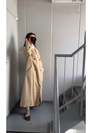 ジャーナル スタンダード ギャバ ノーカラー トレンチ コート ベージュ F JOURNAL STANDARD（ジャーナルスタンダード）の「C/PEギャバノー