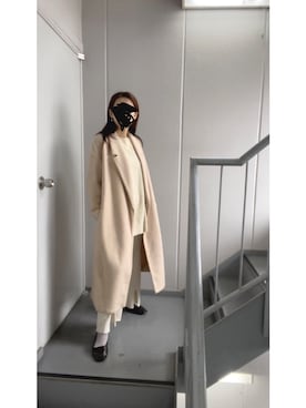 「ワントーンスタイル」｜≡さん（レディース・159cm）の冬コーディネート