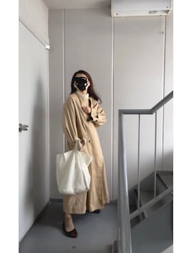 「べっ甲」｜≡さん（レディース・159cm）の冬コーディネート