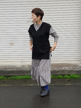 「アイテム（ワンピース/ドレス）」を使った、aさん（レディース・156cm・40代）の冬コーディネート