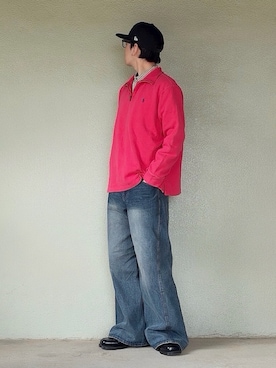 「アイテム（帽子）」を使った、サマルさん（メンズ・175cm）の春コーディネート